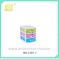 PP plastic 3 layer mini drawer desktop storage box with high quality